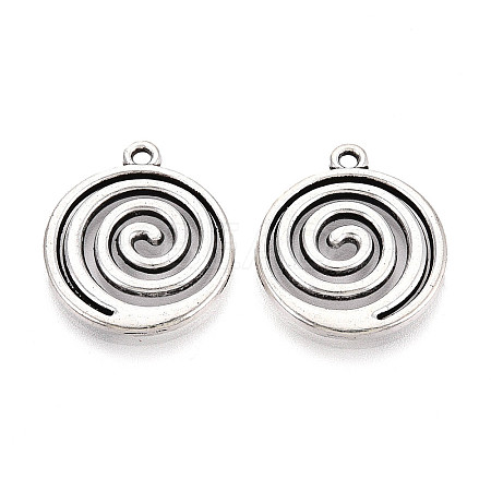 Tibetan Style Alloy Pendants TIBE-N014-17AS-1