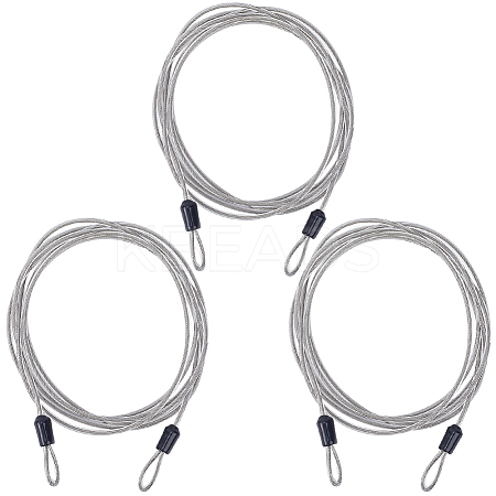 304 Stainless Steel Cable with TPU Sheathed AJEW-WH20006-36A-P-1