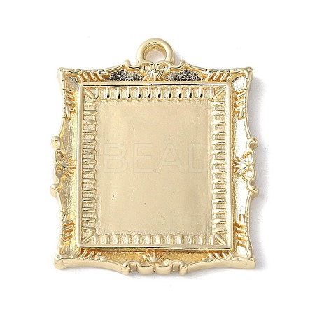 Brass Pendant Cabochon Settings KK-V005-01G-03-1