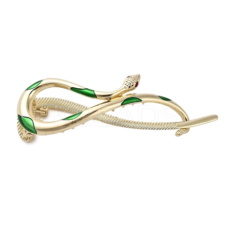 Aolly and Enamel Claw Hair Clips AJEW-M007-01G-1