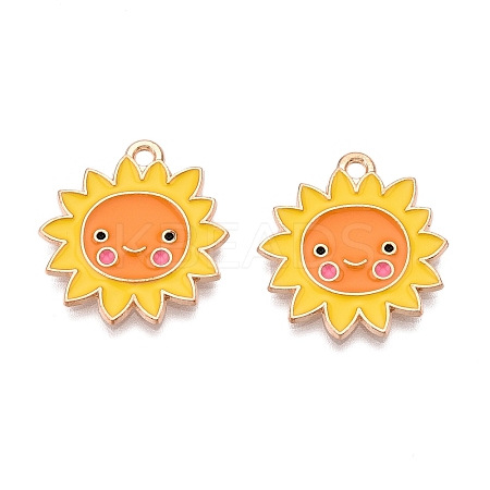 Thanksgiving Day Theme Alloy Enamel Pendants ENAM-T020-35C-1