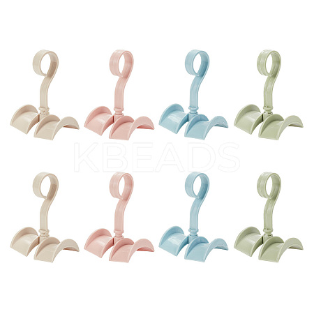 AHADEMAKER 8Pcs 4 Colors Plastic Multi-Function Bag Hangers AJEW-GA0005-61-1