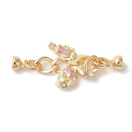 Brass Fold Over Clasps KK-A227-35G-1