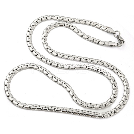 201 Stainless Steel Chain Necklaces LS-NJEW-P295-02P-1-1