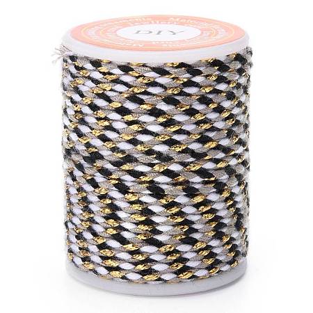 4-Ply Polycotton Cord with Metallic Thread OCOR-Z003-D38-1