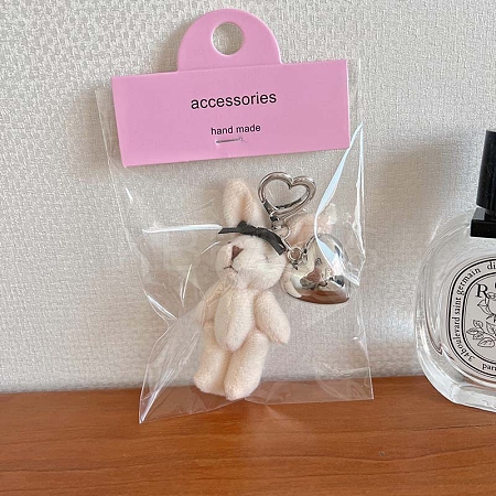 Cute Soft Wool Rabbit Keychain PW-WGFE0BE-03-1