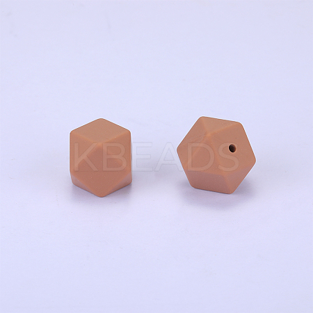 Hexagonal Silicone Beads SI-JX0019A-77-1
