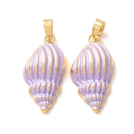 Brass Enamel Pendants KK-CBA8606-01G-02-1