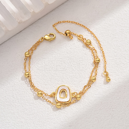 Fashionable Adjustable Double-Layered Gold Plated Cute Design Bracelet KP4958-1