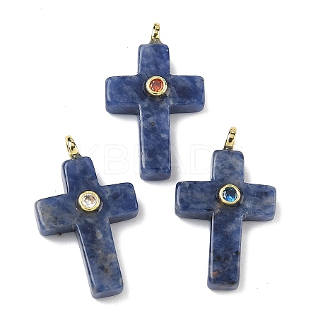 Natural Sodalite Pendants X-G-B180-01G-09-1