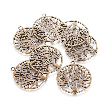 Tibetan Style Zinc Alloy Pendants TIBEP-EA11591YKG-AB-LF-1