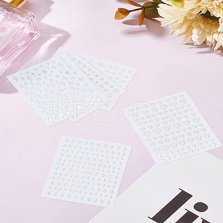5 Sheets 5 Styles PET Nail Art Stickers MRMJ-LP0002-84-1
