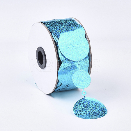 Plastic Paillette/Sequins Chain Rolls FIND-T057-02B-1