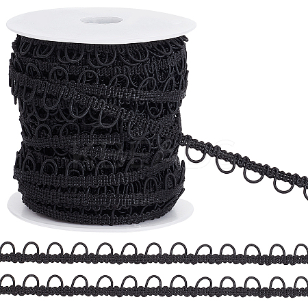 22.5 Yards Nylon Elastic Ribbons with Loops OCOR-BC0006-78-1