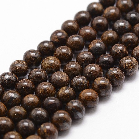 Natural Bronzite Bead Strands LS-G-D840-57-10mm-1