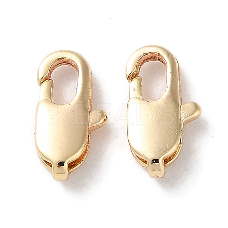 Rack Plating Brass Lobster Claw Clasps KK-F090-23LG-02-1