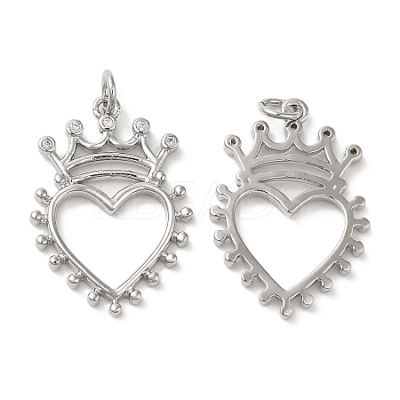 Eco-Friendly Brass Micro Pave Cubic Zirconia Pendants KK-M246-41P-1