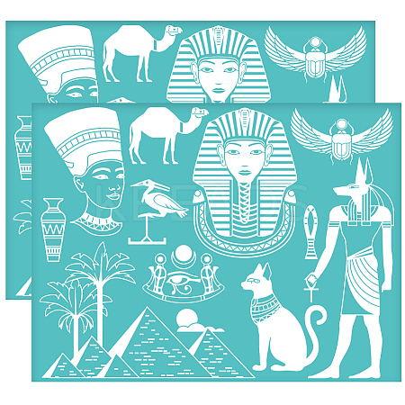 Self-Adhesive Silk Screen Printing Stencil DIY-WH0338-264-1