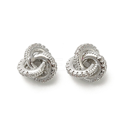 Brass Micro Pave Cubic Zirconia Charms KK-C107-02P-1
