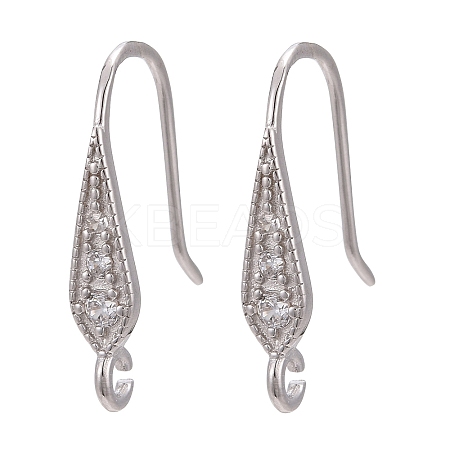 Anti-Tarnish Rhodium Plated 925 Sterling Silver STER-L054-16P-1