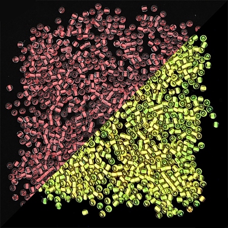 8/0 Luminous Glass Seed Beads LUMI-PW0001-186B-05-1