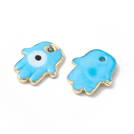 Brass Enamel Pendants LS-KK-A176-04G-04-1
