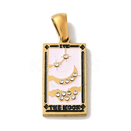 304 Stainless Steel Pendants STAS-C100-02A-G-1
