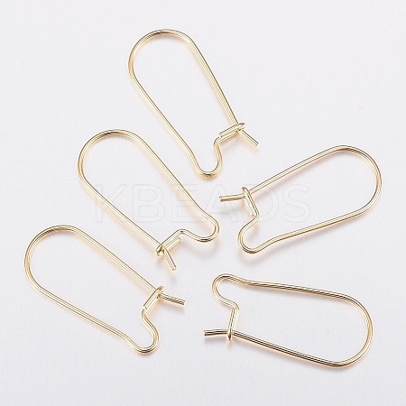 304 Stainless Steel Hoop Earring Findings Kidney Ear Wires LS-X-STAS-H436-03-1