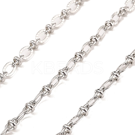 Non-Tarnish 304 Stainless Steel Oval Link Chains CHS-P018-22P-1