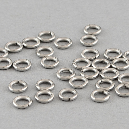 304 Stainless Steel Open Jump Rings STAS-TAG0001-34A-1