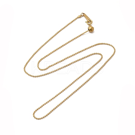Ion Plating(IP) 304 Stainless Steel Ball Chain Necklace for Women STAS-E185-01G-1