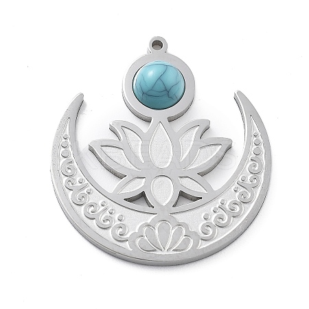 Synthetic Turquoise Pendants LS-STAS-I327-18P-1