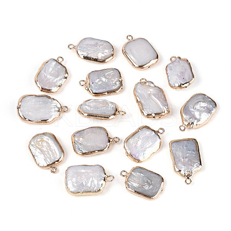 Natural Keshi Pearl Rectangle Pendants LS-PEAR-S020-D10-1