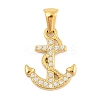 Ion Plating(IP) 304 Stainless Steel Micro Pave Cubic Zirconia Pendants STAS-D112-03G-08-1