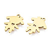 Ion Plating(IP) 201 Stainless Steel Pendants STAS-T044-270G-3