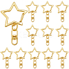 40Pcs Alloy Swivel Clasps Lanyard Snap Hook FIND-SP0003-60G-1
