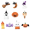 20Pcs 10 Styles Halloween Theme Opaque Resin Pendants RESI-YW0001-86-1