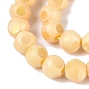 Ombre Effect Dyed Electroplate Opaque Glass Beads Strands EGLA-Q130-01A-22-4