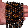 Natural Tiger Eye Beads Strands G-L446-02-8mm-3
