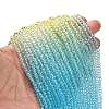 Transparent Painted Glass Beads Strands DGLA-A034-T3mm-A13-2