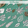   108Pcs 18 Style Tibetan Style Autumn Theme Alloy Pendants TIBEP-PH0001-35-2