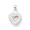 Rack Plating Brass Micro Pave Clear Cubic Zirconia Pendants LS-KK-L155-64P-2
