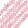 Natural Rose Quartz Beads Strands X-G-F821-B02-01-2
