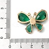Rack Plating Brass Clear Cubic Zirconia Pendants KK-N255-11G-06-RS-3