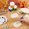 Wooden Pendant Decorations WOOD-WH0030-94-4
