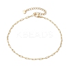304 Stainless Steel Oval Link Chains Anklets for Women AJEW-AN00623-1