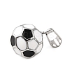 Football 304 Stainless Steel Enamel Pendants STAS-M121-08P-2