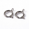 Tarnish Resistant 304 Stainless Steel Smooth Surface Spring Ring Clasps STAS-D149-06-1