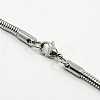 Tarnish Resistant Herringbone Chain Necklace for Men NJEW-F027-16-3mm-3