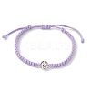 Eco-Friendly Korean Waxed Polyester Cord Braided Bracelet for Women BJEW-JB12503-3